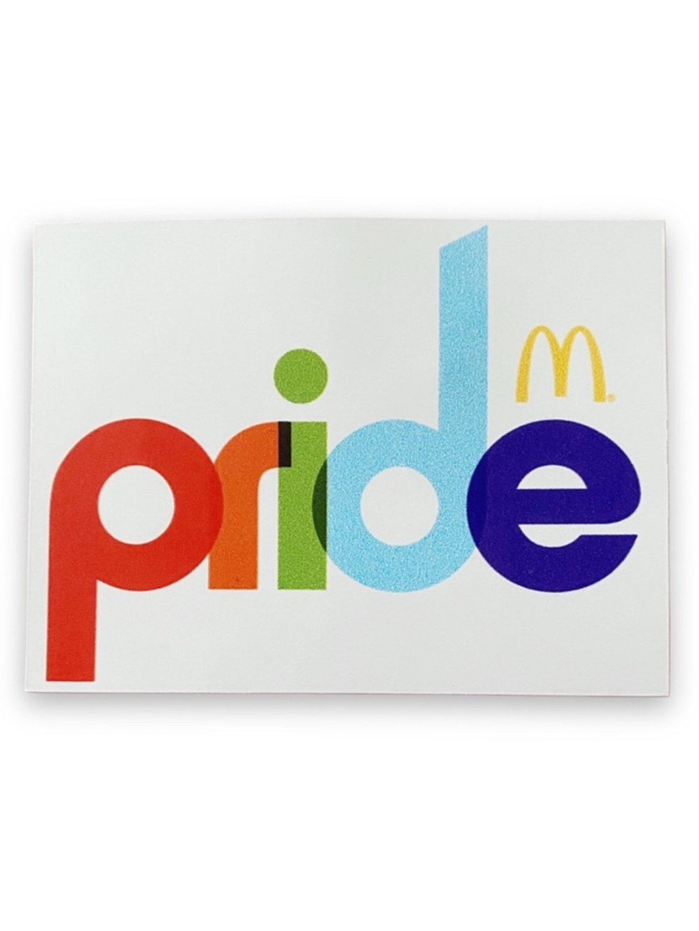McDonald’s Rainbow Pride with McDonald’s Arches Large 4 Inch Collectible Magnet